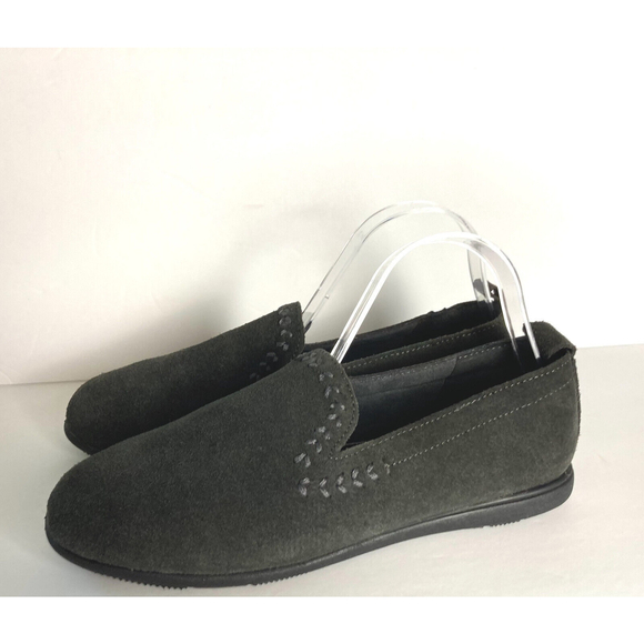 Minnetonka Shoes - Minnetonka Shay Charcoal Grey Slip On Shoes  Size 9 Women’s 69305 Suede Leather